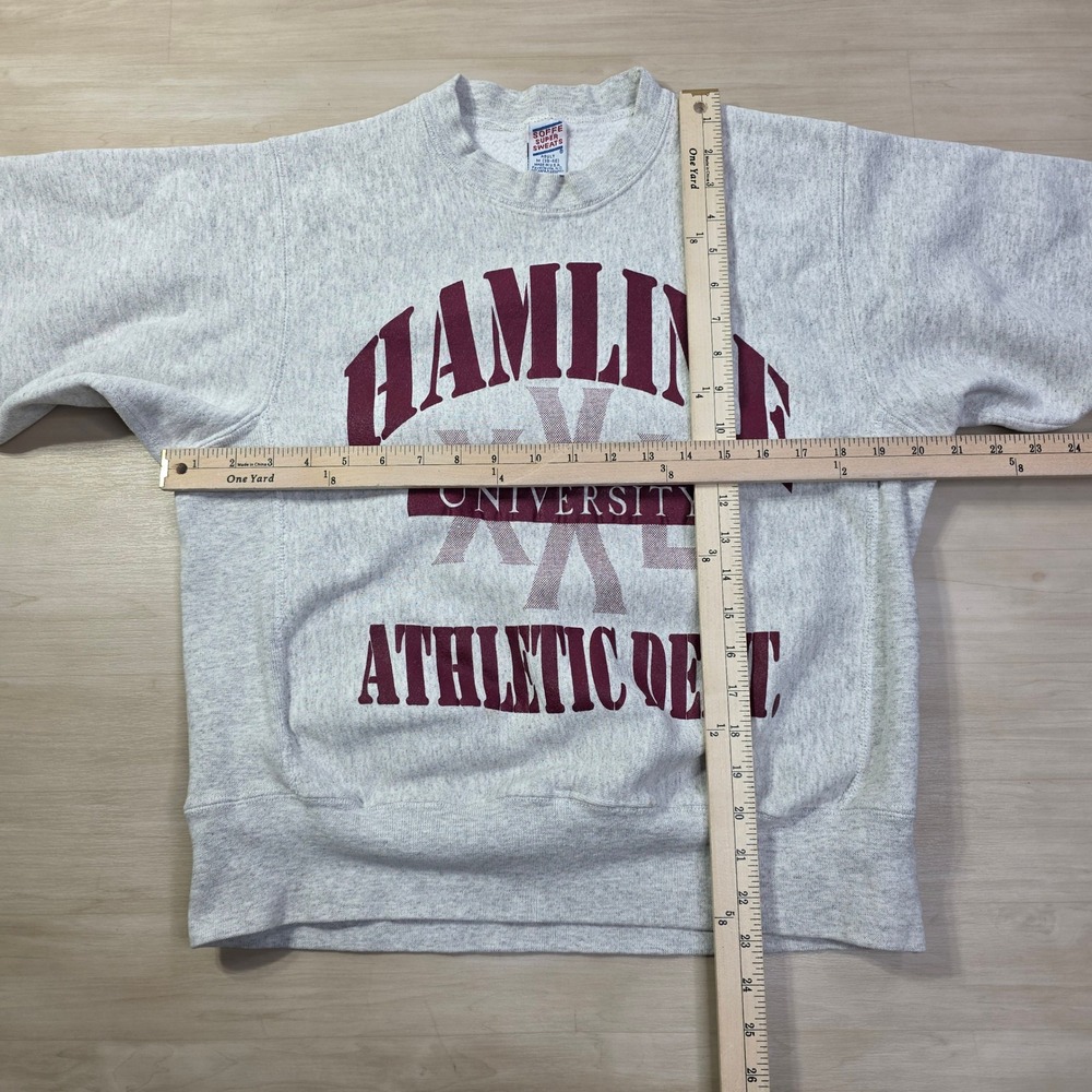 Vintage Hamline University Athletic Dept Sweatshirt Mens Size Medium Grey - Picture 5 of 7
